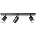 Brilliant Jello Plafondlamp Metaal Mat Zwart 13.5W 1035lm - 830 Warm Wit | Incl. 3x GU10