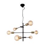 Nordlux Hanglamp Josefine Metaal Zwart | IP20 - Geschikt voor 6x E27