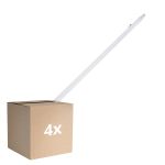 Voordeelpak 4x Ledvance LED Waterdichte Montagebalk Vochtbestendig Eco Slim 36W 4320lm - 840 Koel Wit | 120cm