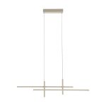 Eglo Hanglamp Trepilia Aluminium Staal Geschuurd 20W 2500lm - 830 Warm Wit | IP20