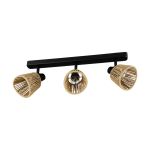 Eglo Plafondlamp Keelby Staal Zwart | IP20 - Geschikt voor 3x E14 