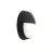 Ansell LED Bulkhead Helder Circulair Ooglid Zwart 12W 1058lm - 830-840-865 CCT | 215mm - IP54 