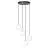 Emibig Hanglamp Royal Staal Zwart | Geschikt voor 4x E14 - Max 10W