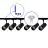 Bright Choice Complete Set 1-Fase Rail L 1 x 2 Meter Zwart | incl. 6x Spot + GU10 2700K 3W Dimbaar + Eindkap, Voedingsconnector en L -Verbindingsstuk