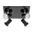 Eglo Plafondlamp Tamara 1 Staal Zwart Chroom 4x2.8W 4x250lm - 830 Warm Wit | IP44 - Incl. 4x GU10