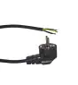 Noxion Power Voedingskabel Zwart - Schuko Europlug + Open uiteinden - 3m - 3 pole 0,75mm2