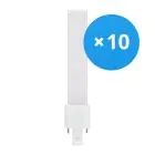 Voordeelpak 10x Ledvance Dulux-S LED 4W - 840 Koel Wit | 2-Pin - Vervangt 9W