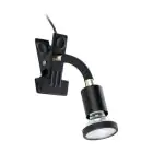 Eglo Clamp Parrini 1 Staal Zwart 4.5W 345lm - 830 Warm Wit | IP20 - Incl. 1x GU10